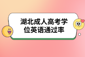 湖北成人高考学位英语通过率